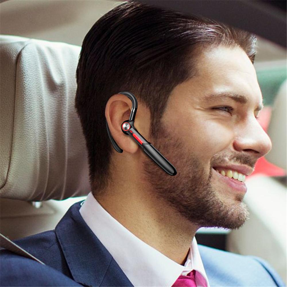 Single Earphones Bluetooth Headphones For iPhone Samsung Handsfree Wireless Headset Business Headset Drive Call Sports Earphone