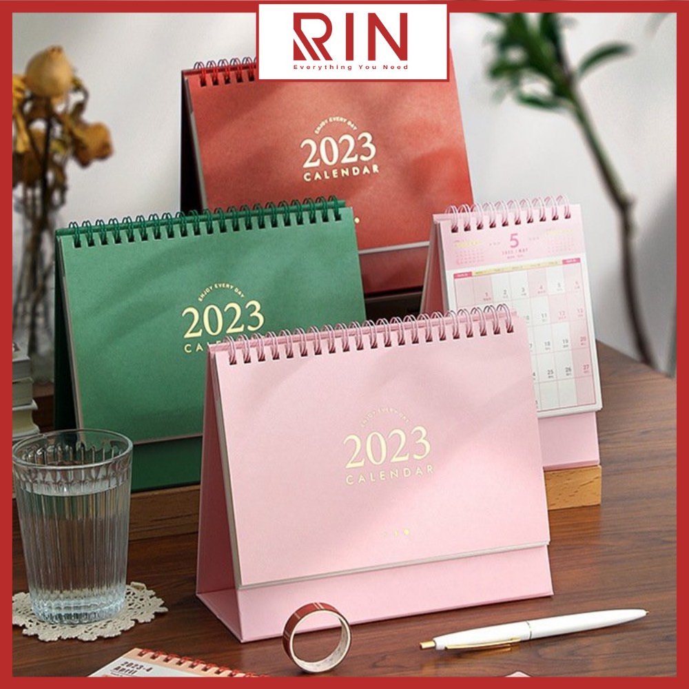 Lịch Để Bàn Retro 2023/ Lịch 2023 ghi chép kế hoạch hằng ngày, thiết kế tiện dụng