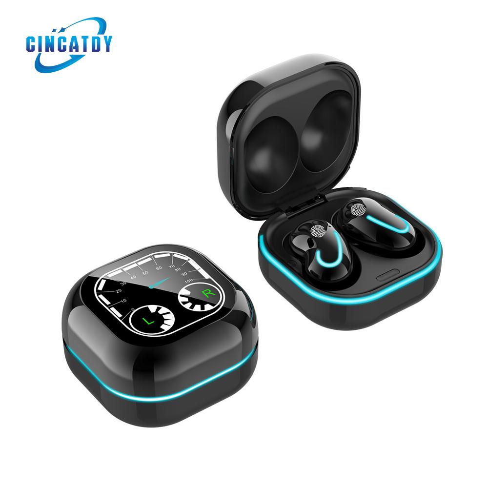 CINCATDY Tai Nghe Gaming True Wireless Earbuds Headphone Bluetooth V5.0 Phiên Bản Nâng Cấp Headset Dock Sạc có Led Báo Pin Kép S6 SE