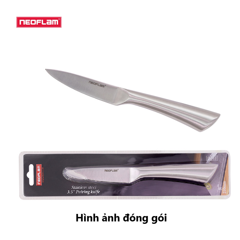 [HÀNG CHÍNH HÃNG] Dao nhà bếp Neoflam, Dao làm bằng inox 430 không gỉ, Lưỡi thép cacbon 3CR14 chống mài mòn, độ sắc cao bền bỉ