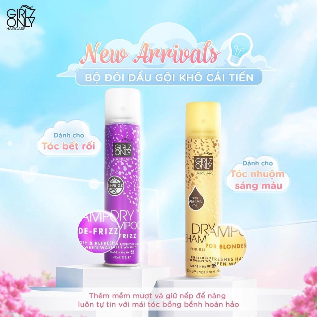 Dầu Gội Khô Girlz Only For Blondes Travelsize 100ml (Vàng mini)