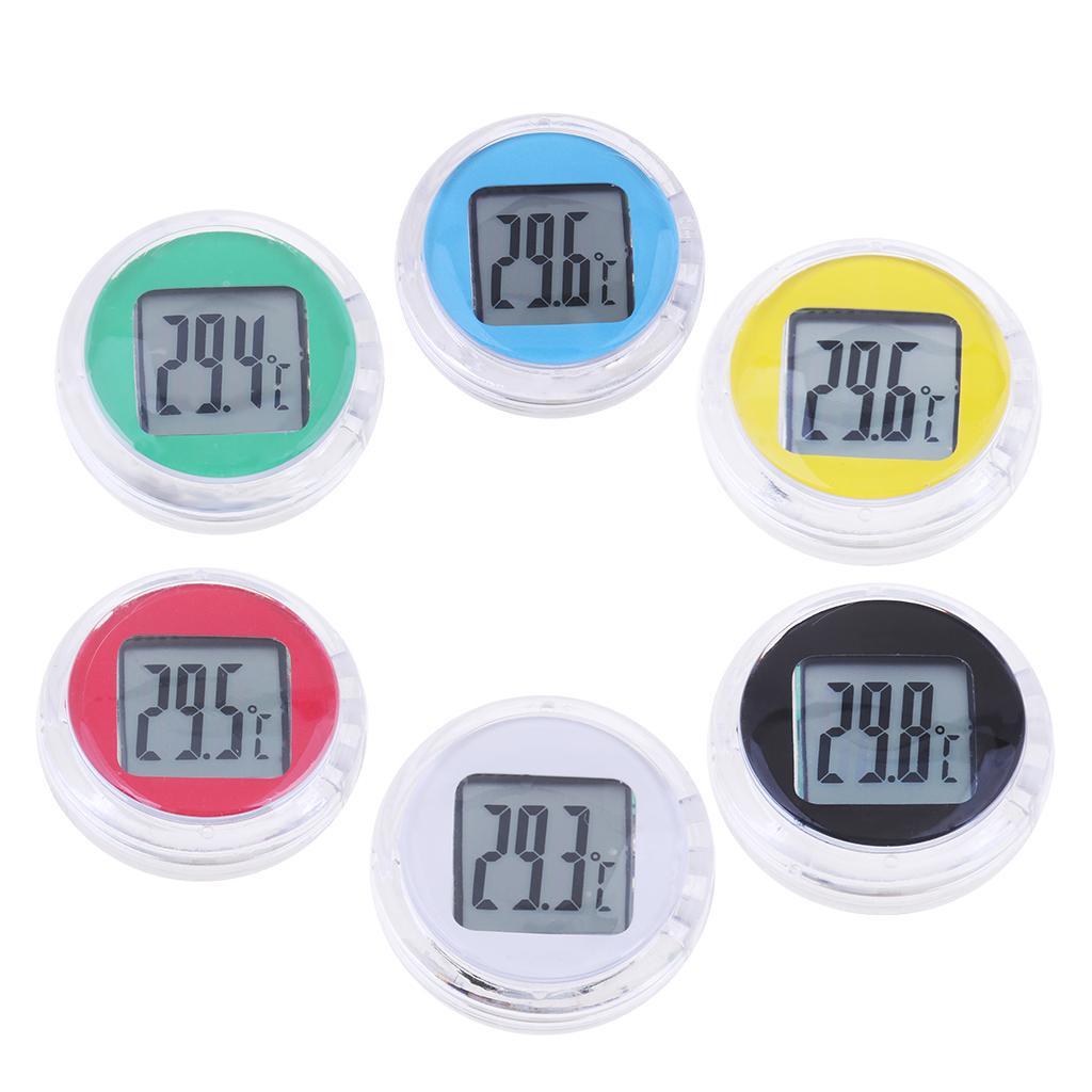 Motorcycle  Temperature Gauge - Digital Display - Red