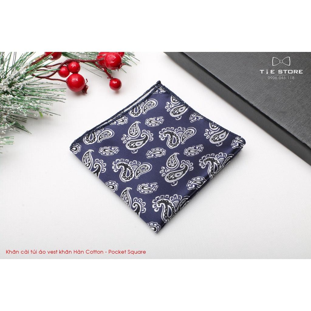 khăn cài túi áo vest Hàn Quốc- khăn cài túi áo vest(Pocket Square) họa tiết LÁ