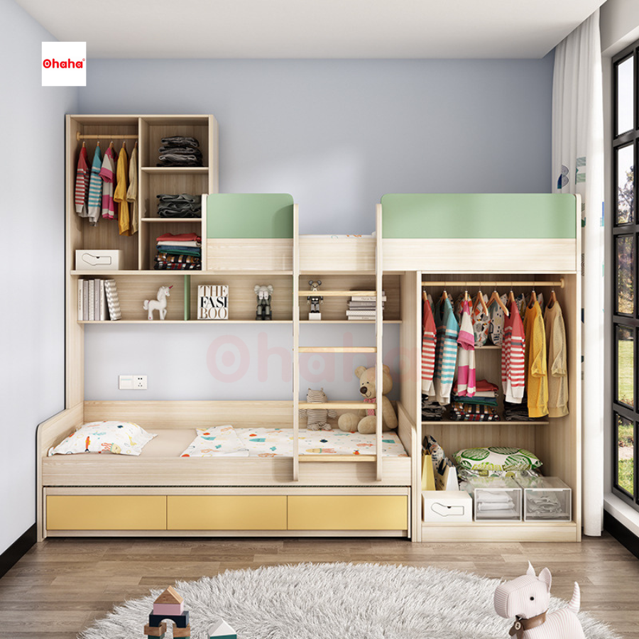 GIƯỜNG TẦNG THÔNG MINH CAO CẤP OHAHA - GTCC016