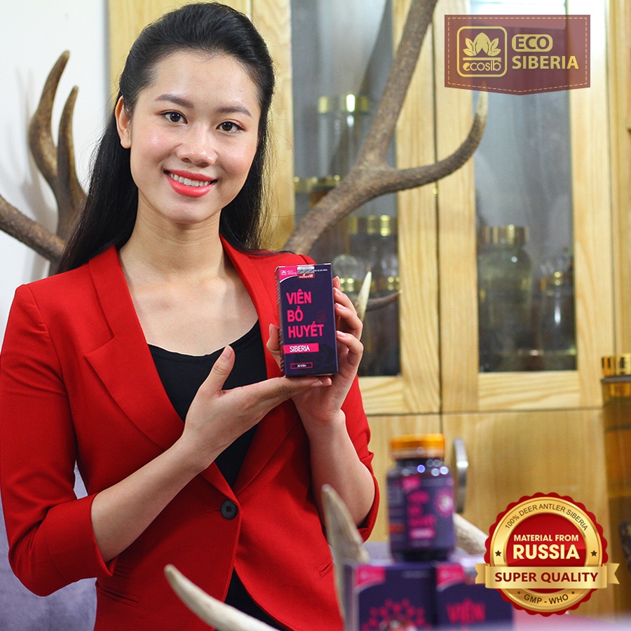 Viên Hổ Huyết Siberia"Chính hãng"- Bổ sung sắt cho người thiếu máu, phụ nữ mang thai và cho con bú, người sau phẫu thuật, mới ốm dậy