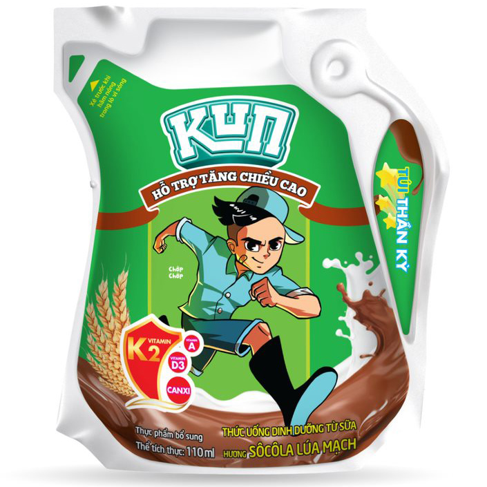 Thùng 48 Hộp Sữa SoCola Lúa Mạch KUN 110ml/hộp