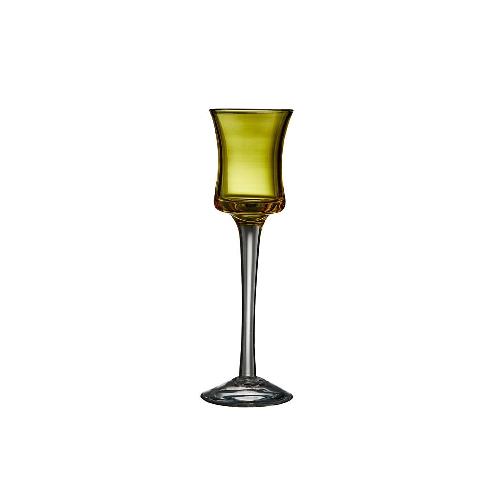 Bộ 6 ly uống shot, nhiều màu. Nhãn Lyngby Glas Đan Mạch