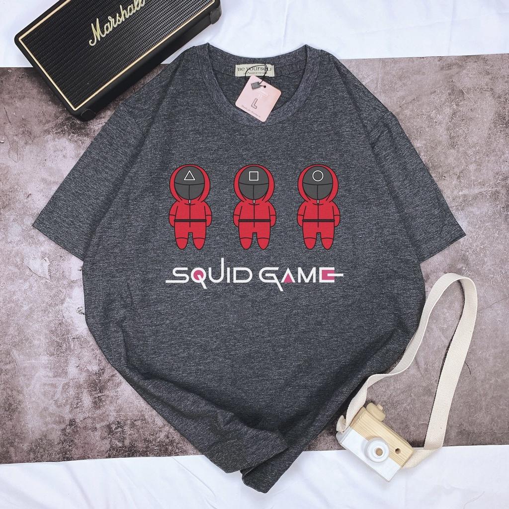 Áo thun SQUID GAME tay ngắn Be Yourself unisex size M L XL - BẢN CHIBI TRÒ CHƠI CON MỰC