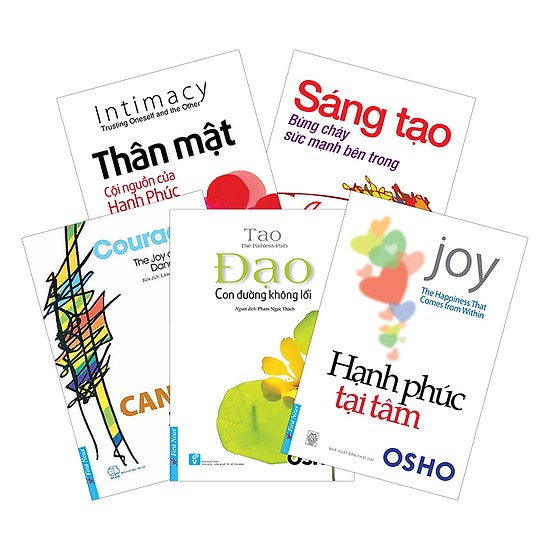 Combo Tác giả OSHO (5 cuốn - Tái bản 2020)