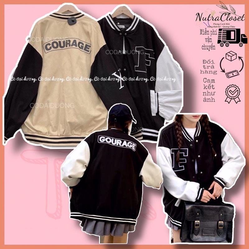 Hình ảnh Áo khoác bomber bóng chày dù mero 2 lớp unisex ulzzang nam nữ AD083