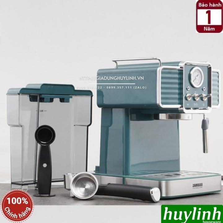 Máy pha cà phê Zamboo ZB-90 PRO - Tặng máy xay 100GR - Hàng chính hãng