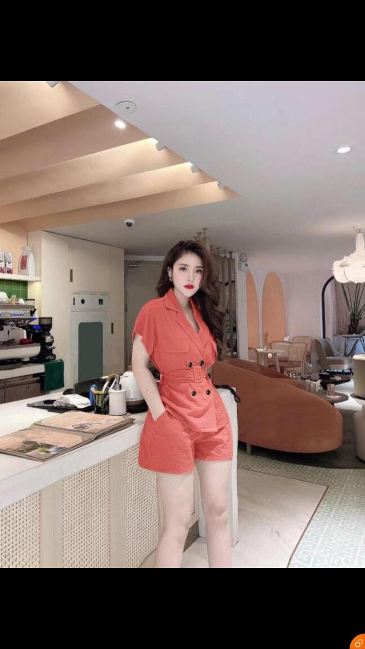 Sét nguyên bộ quần short áo tay lỡ xinh xắn