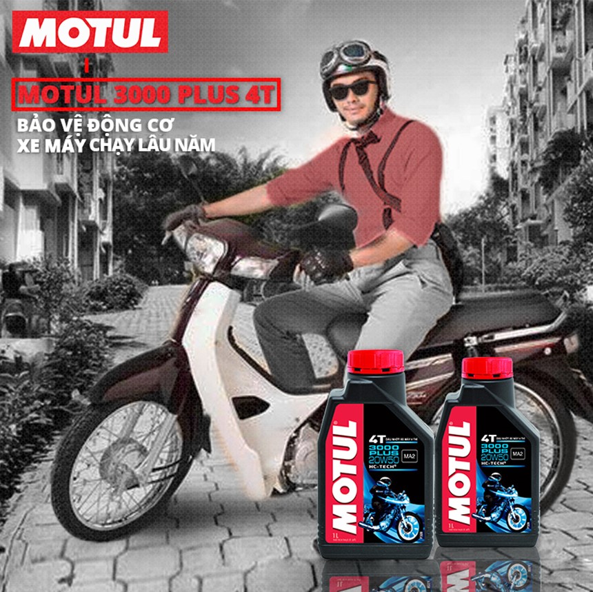 Dầu nhớt xe máy MOTUL 3000 PLUS 4T 20W50