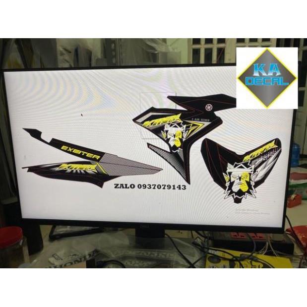 Tem rời exciter 150 King Drag 3 lớp ko bay màu