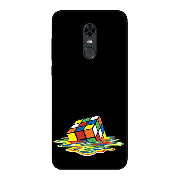 Hình ảnh Ốp Lưng in cho Xiaomi Redmi 5 Plus Mẫu Rubik Màu Nước - Hàng Chính Hãng