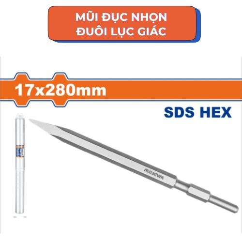 MŨI ĐỤC NHỌN ĐUÔI LỤC GIÁC 17X280MM WGZ1205 WADFOW - HÀNG CHÍNH HÃNG