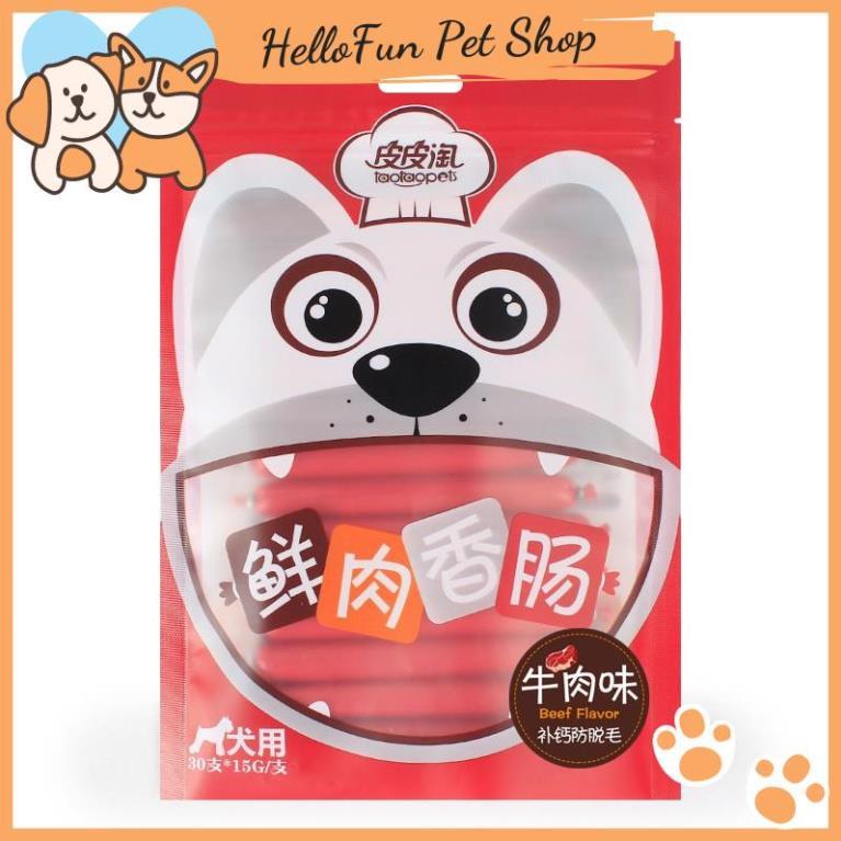 Xúc xích dinh dưỡng cao cấp Taotaopets cho thú cưng 500g (Xúc xích ăn liền bổ sung dưỡng chất cho chó mèo)