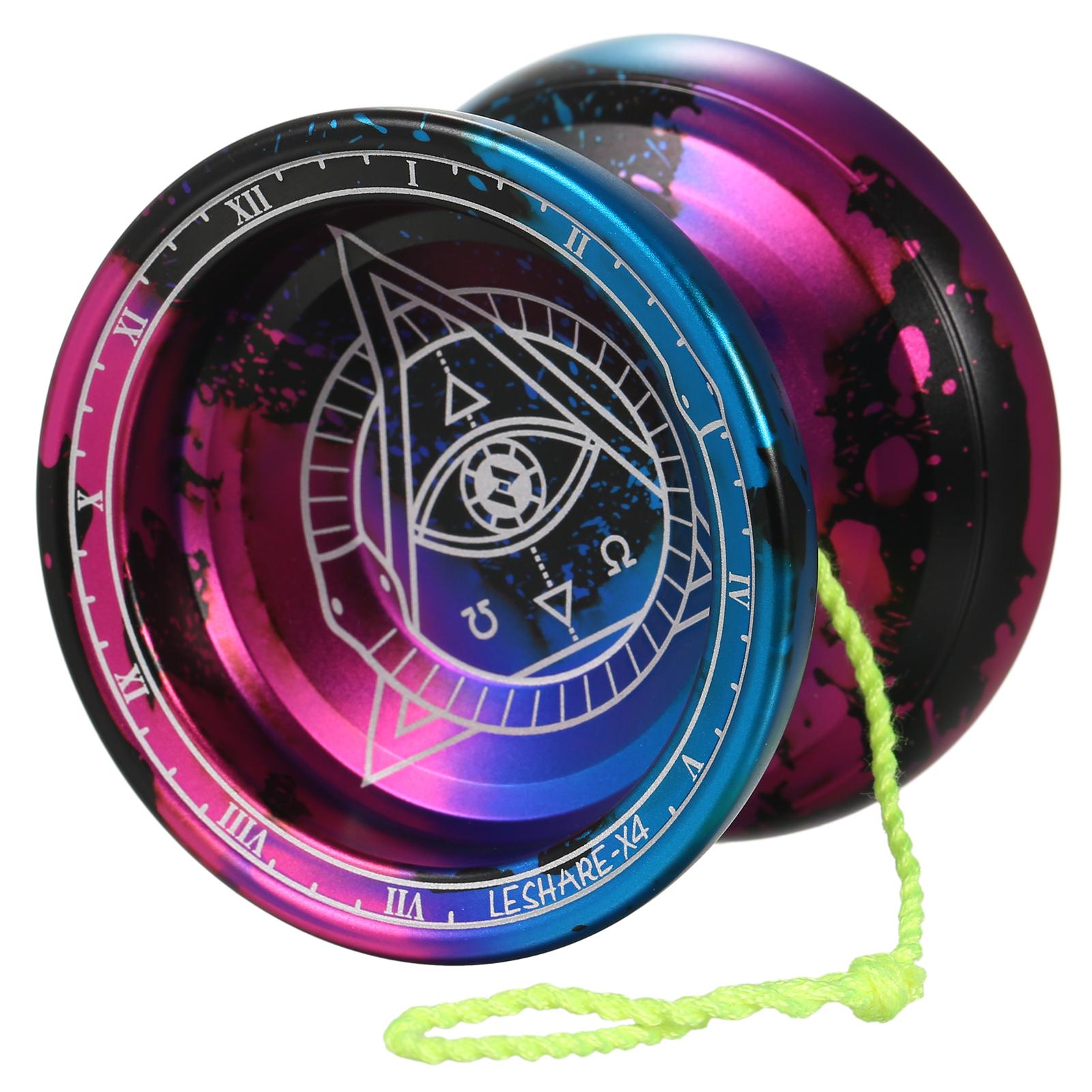 X4 Professional Yoyo Competitive Aluminum Yoyo Ball Yo Yo Gift with Strings and Glove