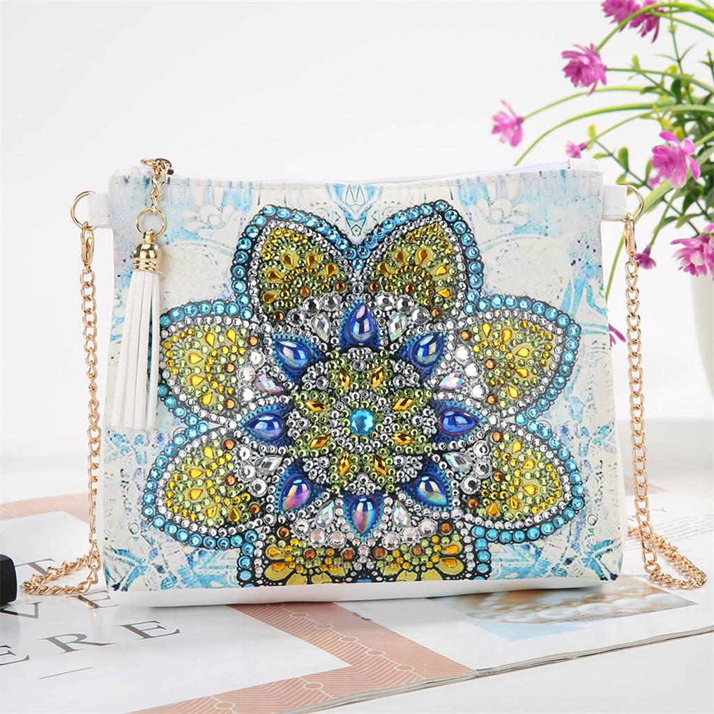 Special Shaped Diamond Painting Zipper Crossbody Bag DIY