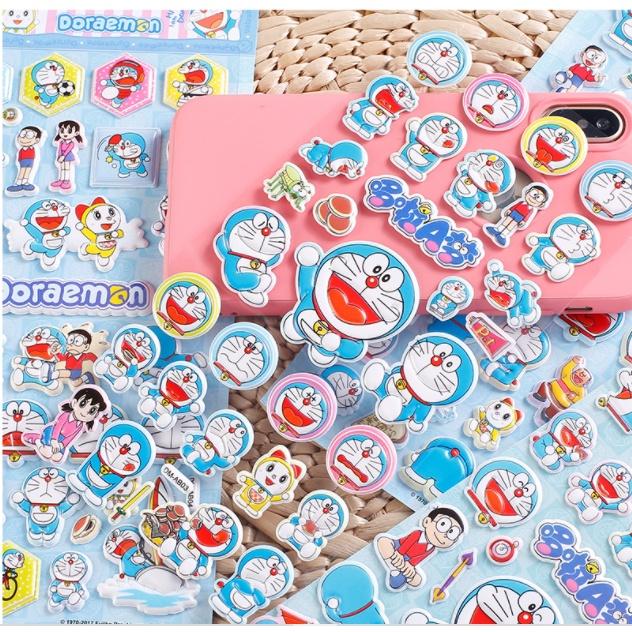 Sticker 3D Doreamon Hình dán nổi Đô rê mon cho bé