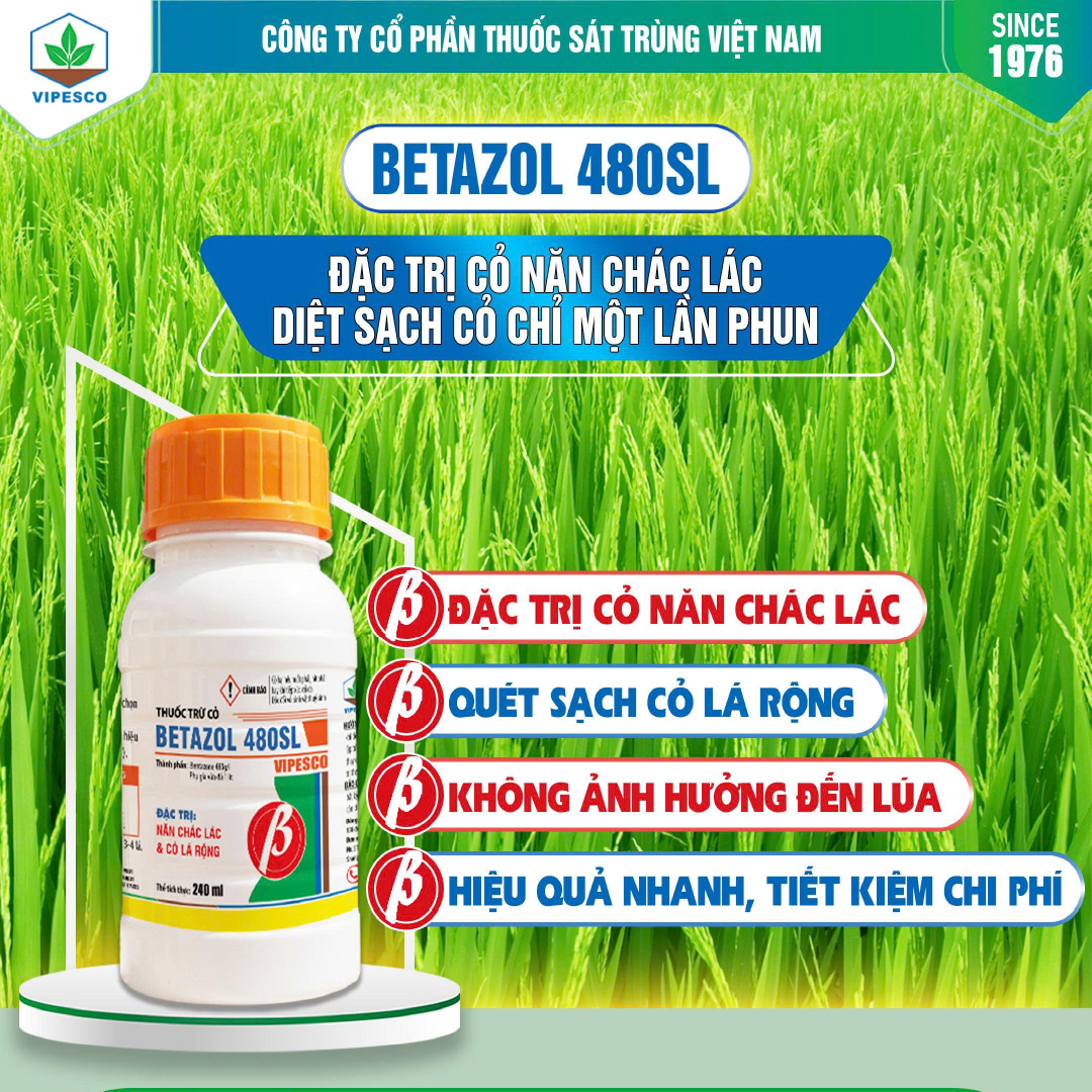 THUỐC TRỪ CỎ - BETAZOL 480SL - 240CC