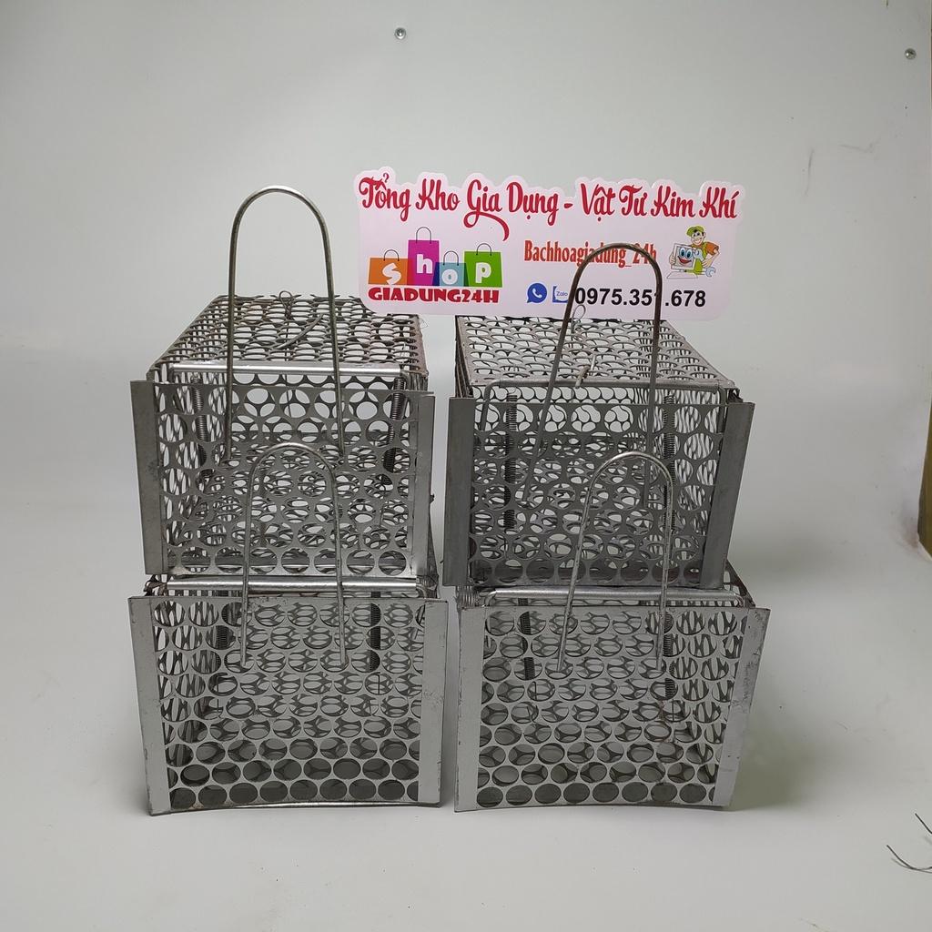 Bẫy chuột lồng sắt cỡ nhỡ 28 x15x15cm -hàng sắt Nam Đinh Có thể tái sử dụng-Giadung24h