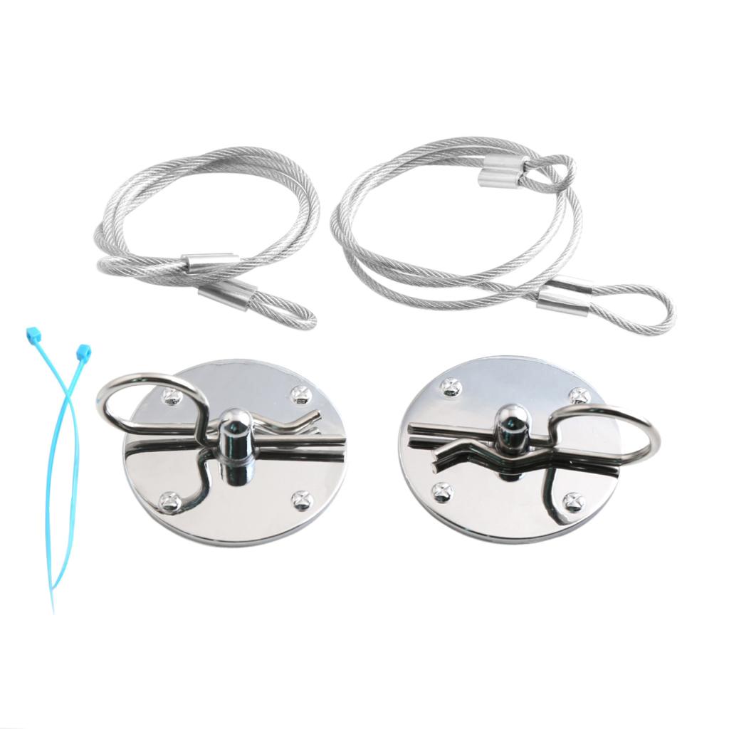 Aluminum Alloy Racing Auto Car Bonnet Plus Flush Hood Latch Pin Kit