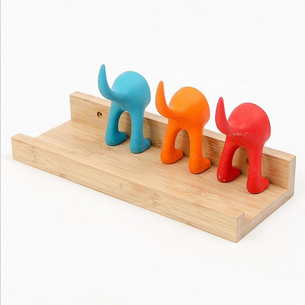 Wooden Wall Mounted Floating Display Storage Shelf Home Decor