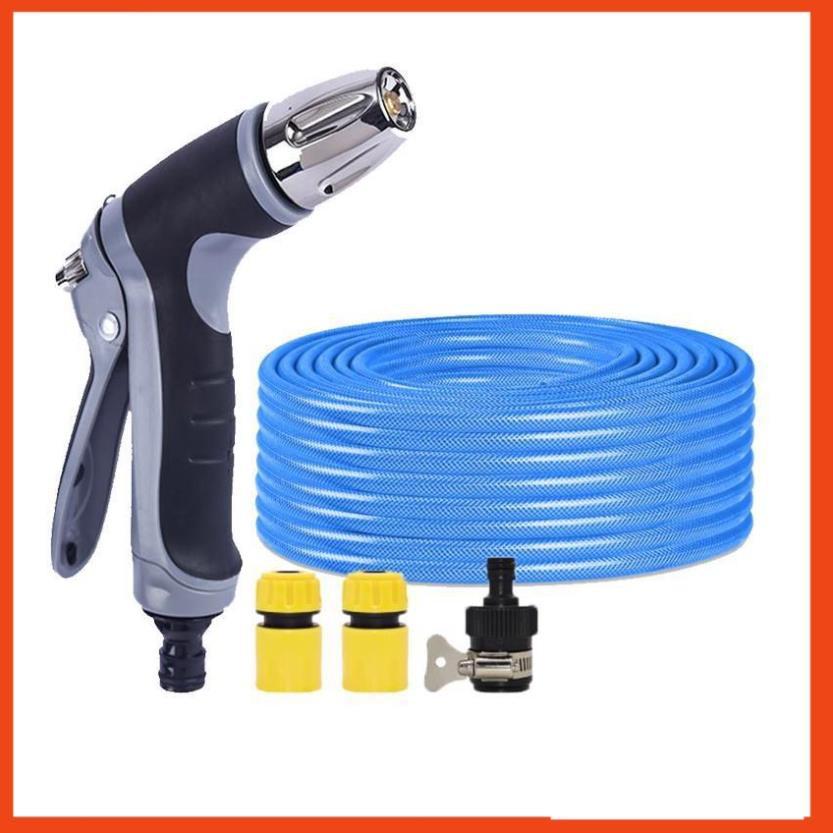 Bộ dây và vòi xịt rửa xe tưới cây tăng áp 3-5m  206817