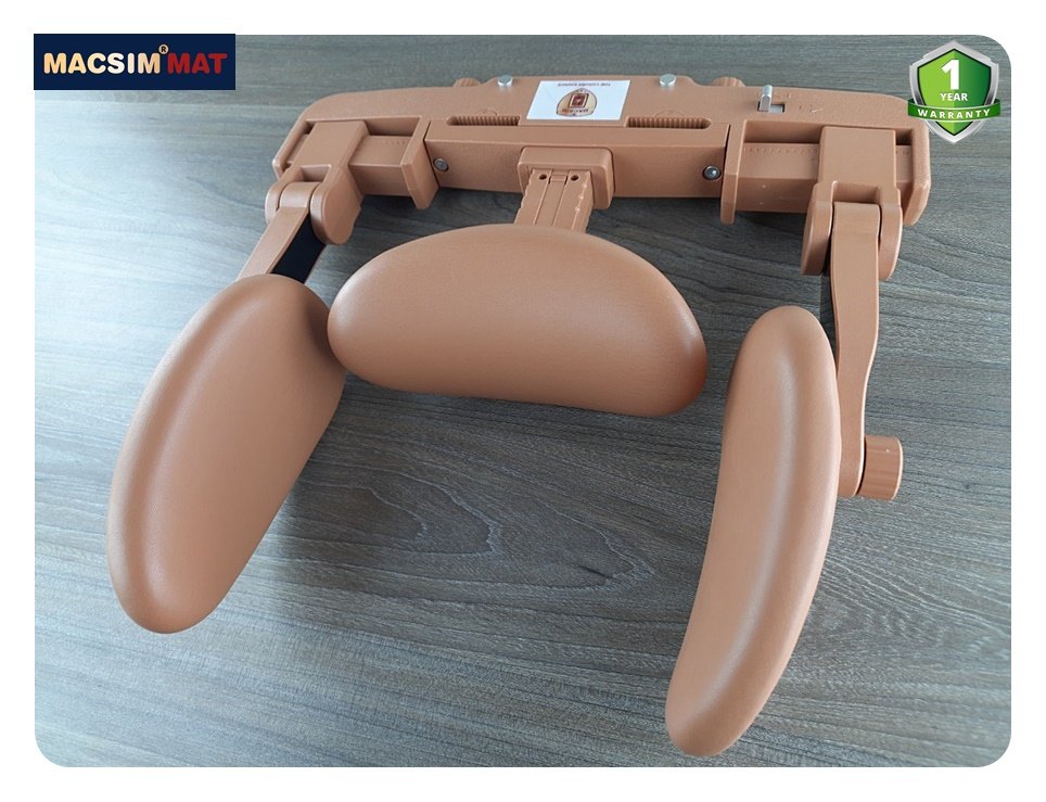 Gối tựa đầu ô tô cao cấp nhãn hiệu Macsim mã CHP02B màu nâu