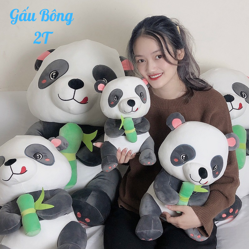 Gấu Bông Gấu Trúc Dễ Thương-Hàng Cao Cấp Gấu Bông 2T- Gối Ôm, Gấu Bông, Đồ Chơi Chất Liệu Bông Gòn Cao Cấp, Vải Nhung Co Giãn, Mềm Mịn, Đàn Hồi