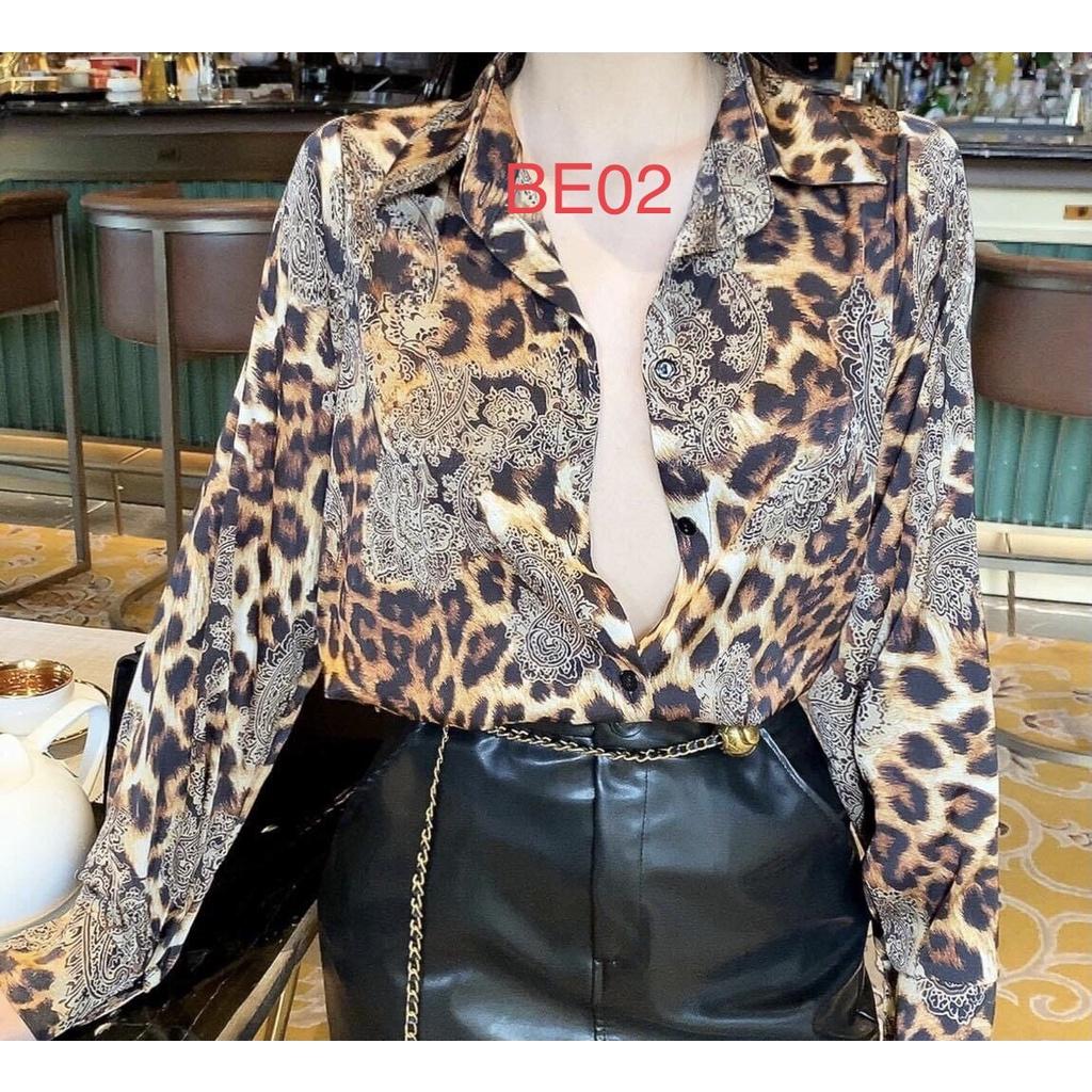 Áo Sơ Mi Beo phôm dài Đủ Màu️️ vải lụa satin️