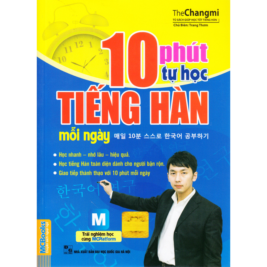 10 Phút Tự Học Tiếng Hàn Mỗi Ngày + Tặng kèm bookmark