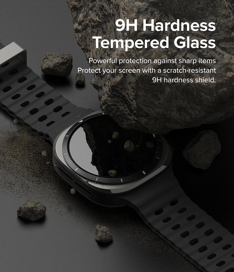 Vỏ ốp kèm dán cường lực cho Galaxy Watch Ultra RINGKE Slim &amp; Glass - Hàng Chính Hãng