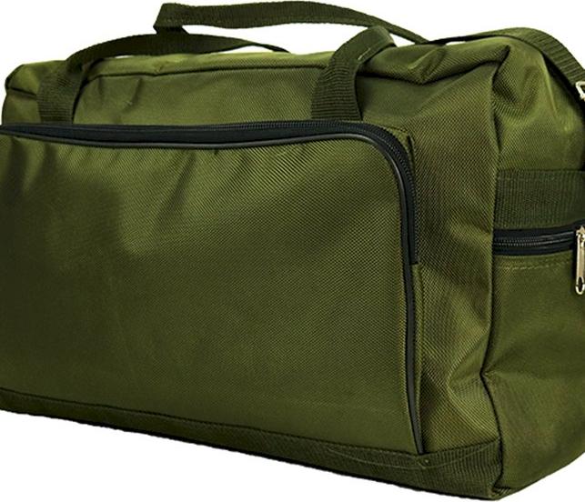 Túi xách du lịch vải bố xanh rêu cao cấp AH size đại (49 x 19 x 30)