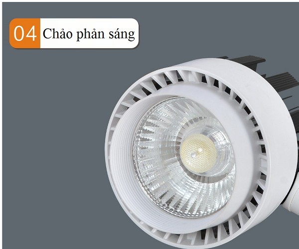Combo bộ sản phẩm 3 đèn rọi ray 20W + 1 thanh ray 1.5 mét.