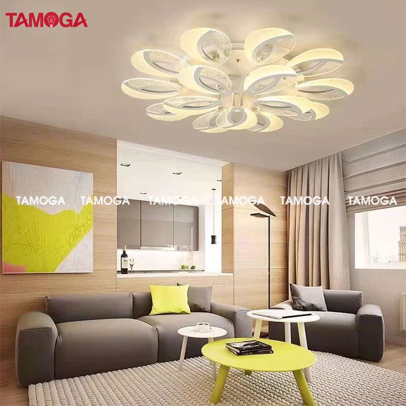 Đèn ốp trần phòng khách 8 cánh TAMOGA CALOS 2050