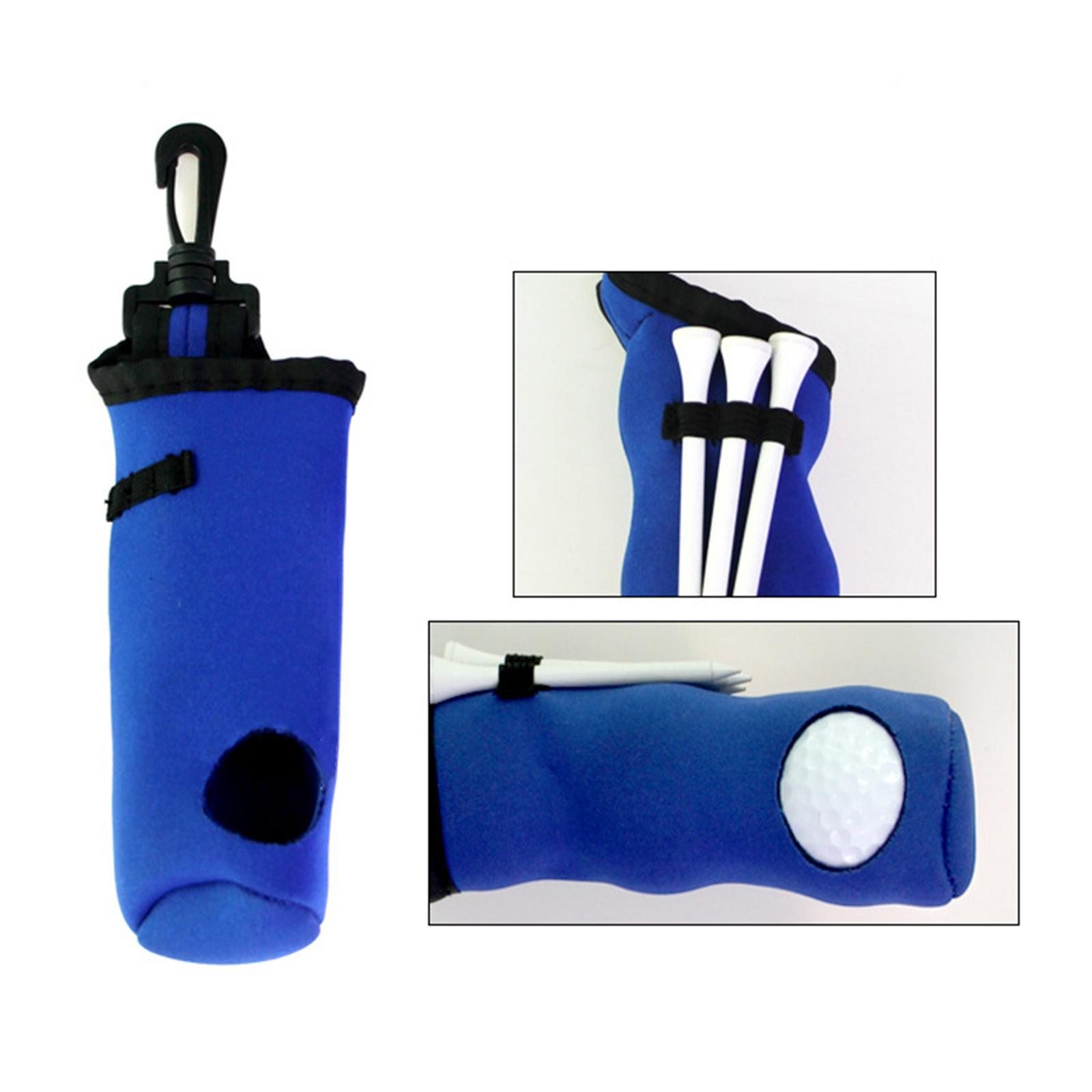 2x Golf Ball carry pouch 3 Golf Ball 3 Tees Golf Accessories Pouch Waist bag