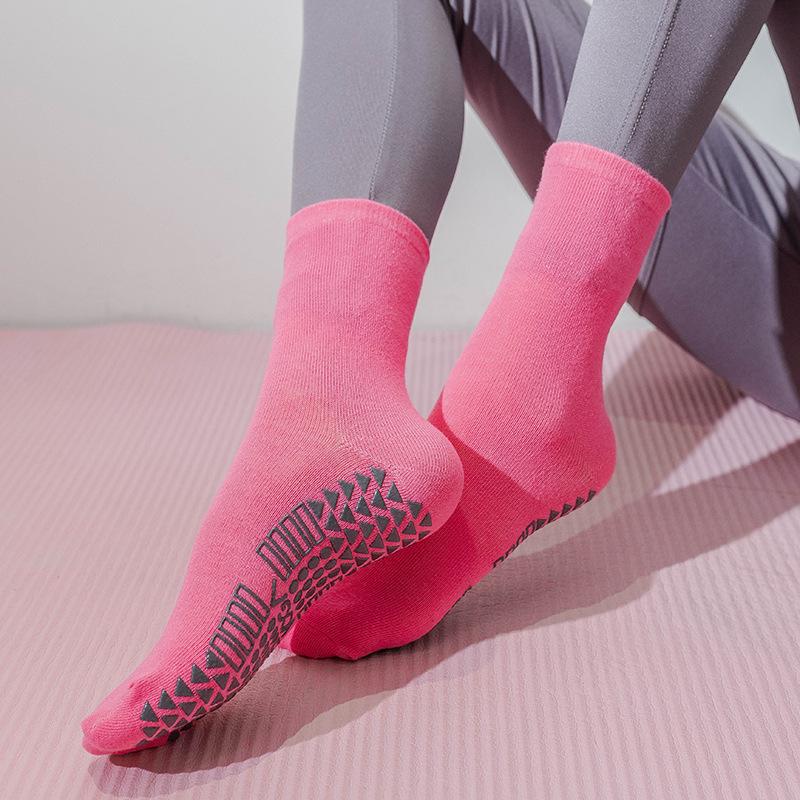 Vớ cotton Yoga không trượt mồ hôi. Color: 11 Size: One Size