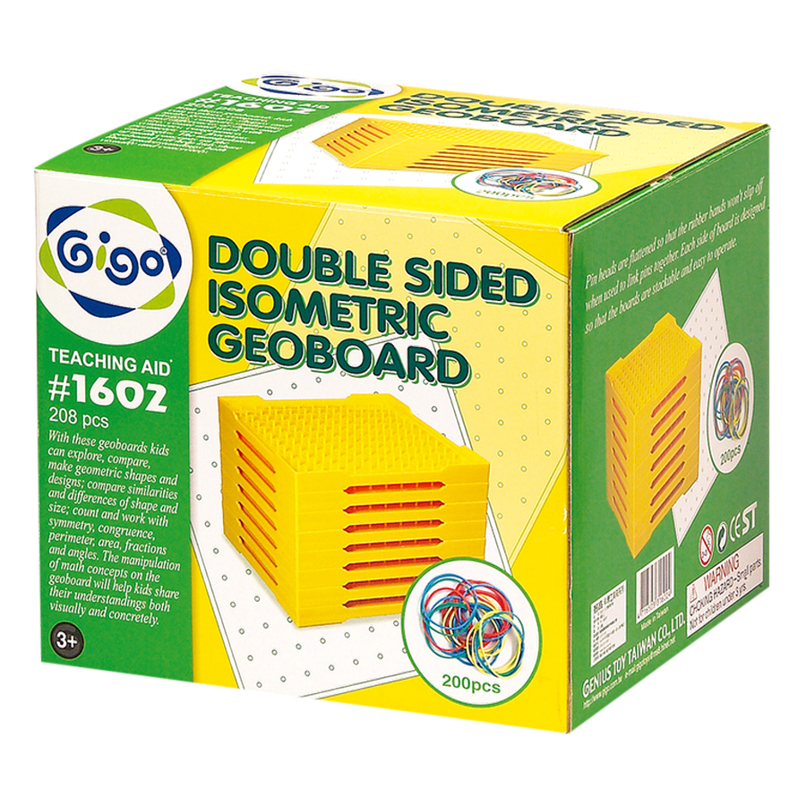 Bảng Đinh Vẽ Hình 2 Mặt Doublesided Geoboard Gigo Toys 1602 - Mẫu Ngẫu Nhiên