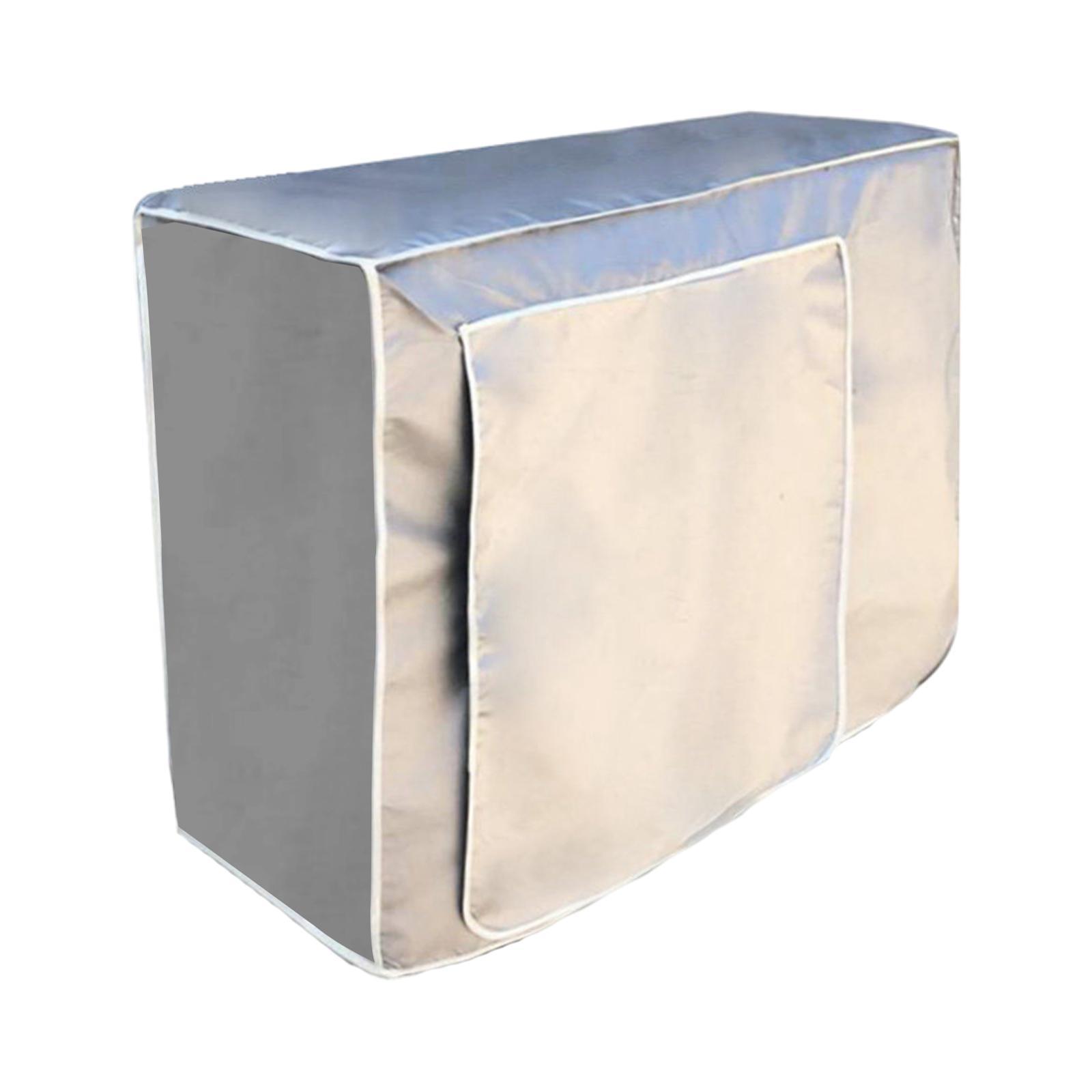 2Pcs House Air Conditioner Cover Oxford Cloth AC Cover Silver Coated 2 Sizes