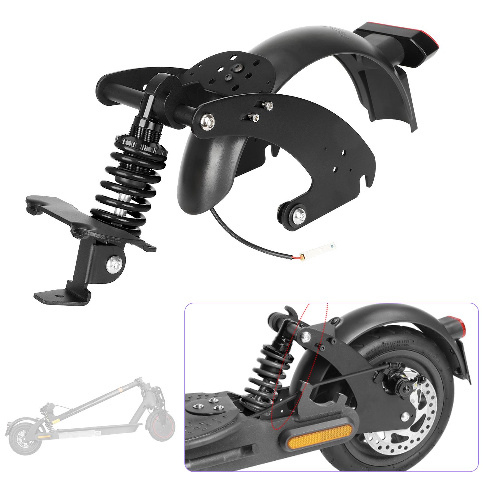 Rear Suspension Kit with Mudguard and LED Taillight for Ninebot Max G30 Electric Scooter Shock Absorption Accessories