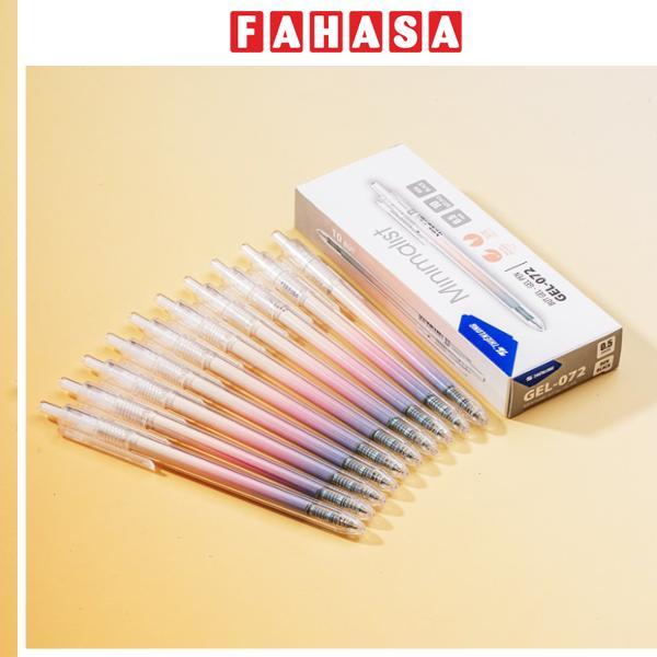 Hộp 10 Bút Gel Minimalist 0.5 mm - Thiên Long GEL-072 - Mực Đen