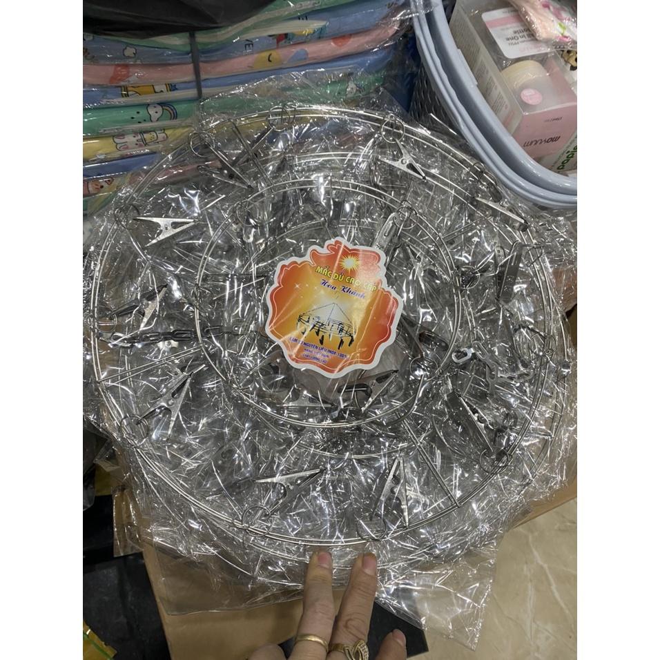 Móc chùm, móc tròn inox phơi quần áo,... trẻ em