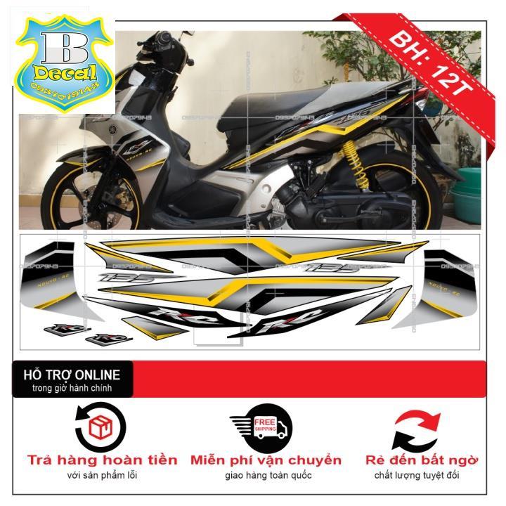 TEM XE NOUVO 4 LX RC 2009 XÁM ĐEN VÀNG