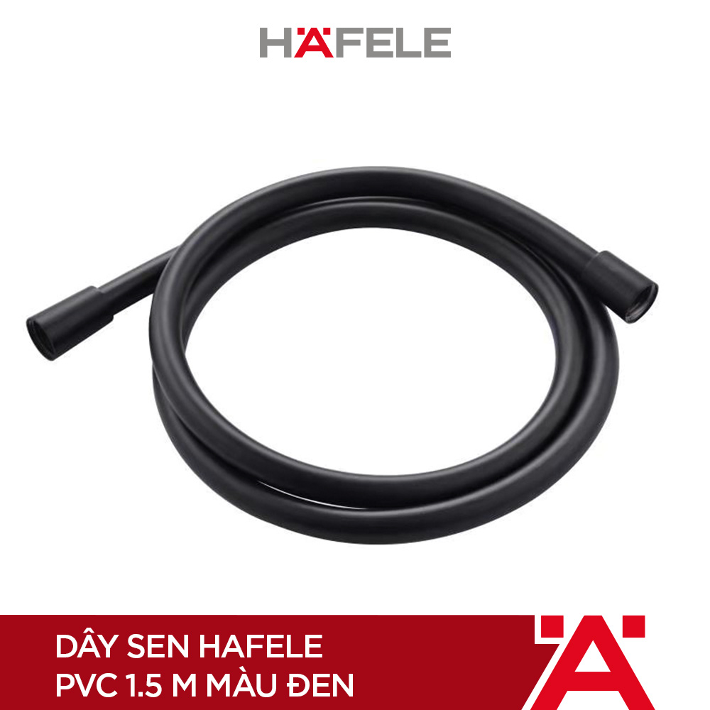 Dây sen Hafele PVC 1.5 m - 495.60.112 màu đen (Hàng chính hãng)