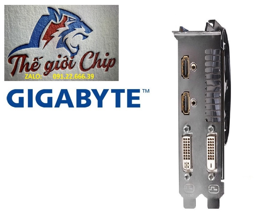 VGA (Cạc màn hình) GIGABYTE NVIDIA GeForce GTX 750Ti 2GB/1FAN - HÀNG CHÍNH HÃNG