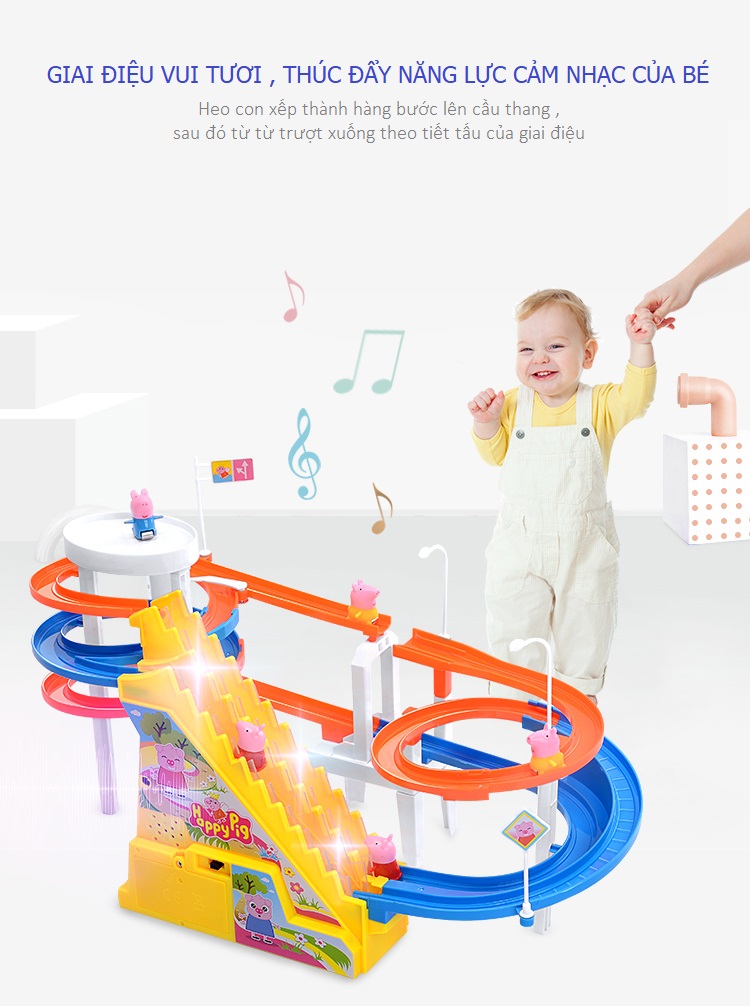 Cầu Trượt Heo Con PEPPY