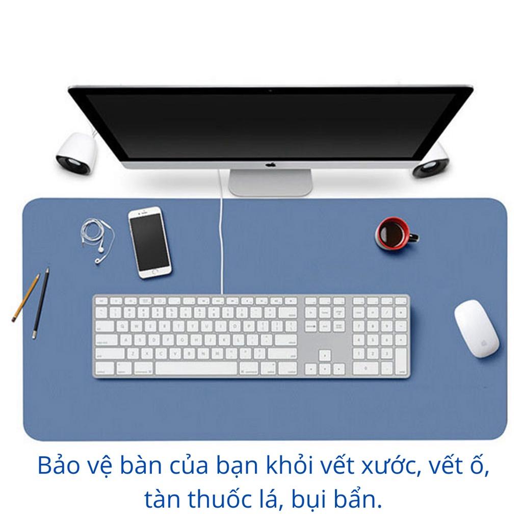 Lót da, lót chuột trải bàn làm việc chất liệu da PU cao cấp chống nước - Thảm trải bàn làm việc DeskPad đa chức năng