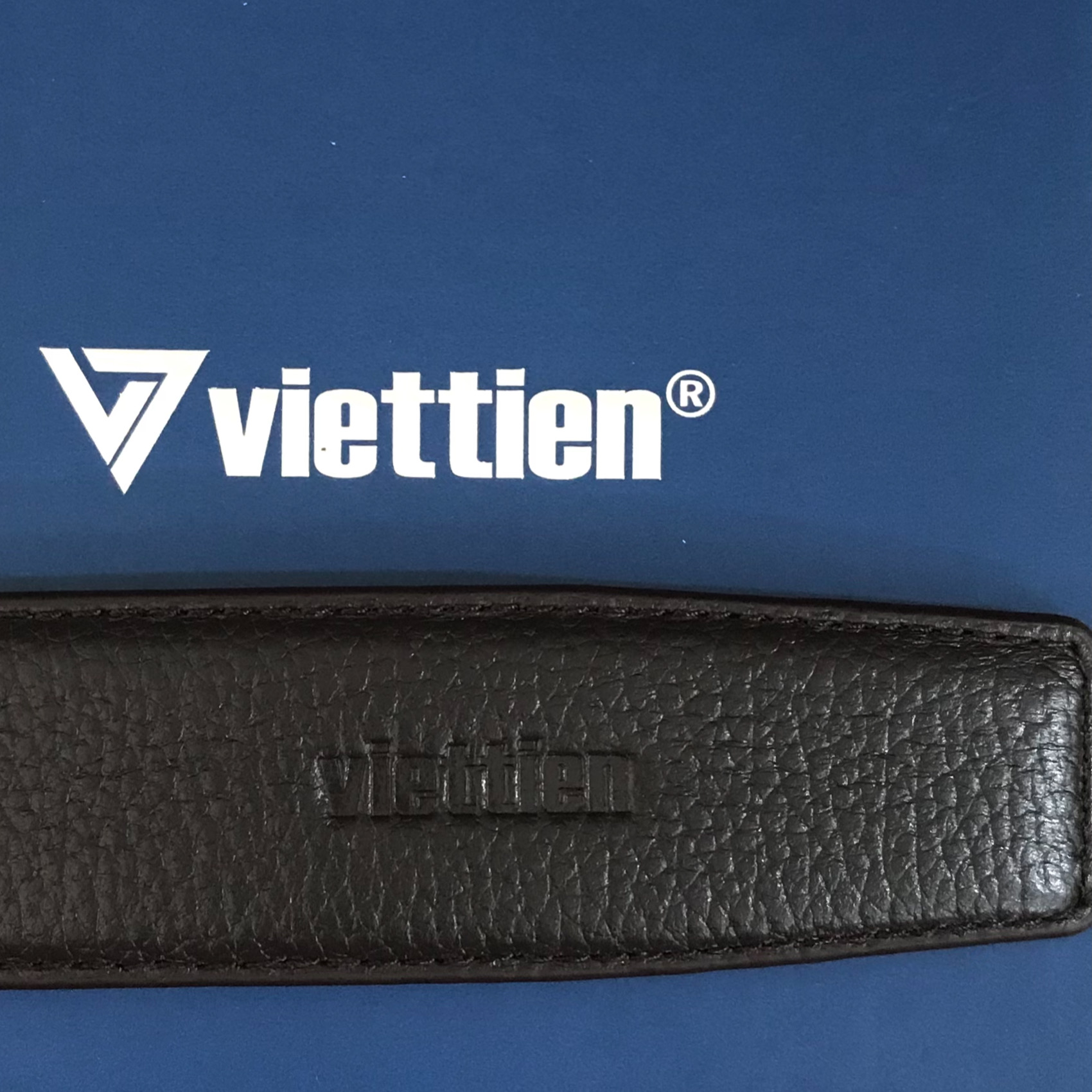 Viettien - Dây nịt nam thắt lưng nam chất liệu da bò thật khóa tự động hàng hiệu cao cấp